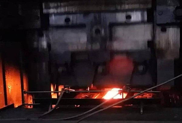 Induction preheating before press